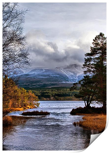 The Coming of Winter to the Cairngorms Print by Jacqi Elmslie