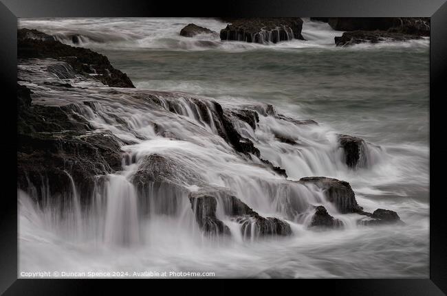 Love on the Rocks (colour) Framed Print by Duncan Spence