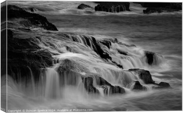 Love on the Rocks (monochrome) Canvas Print by Duncan Spence