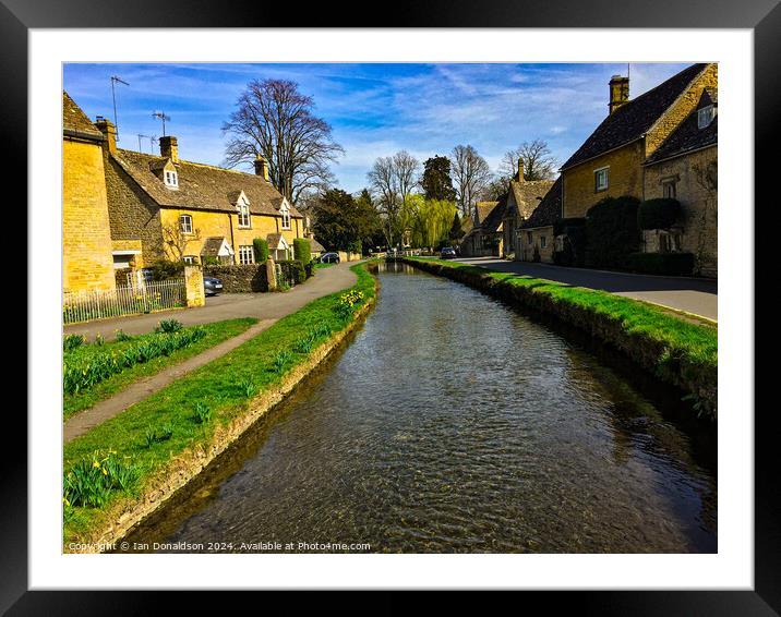 Cotswold View Framed Mounted Print by Ian Donaldson