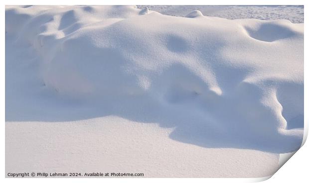 Snow Drift 1A Print by Philip Lehman