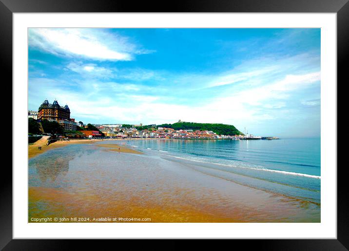 Scarborough, Yorkshire. Framed Mounted Print by john hill