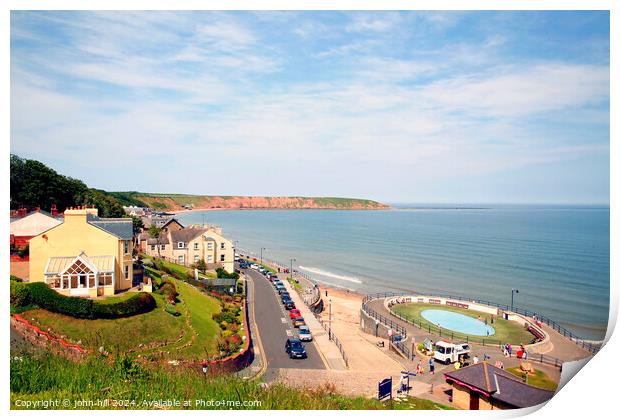 Filey, North Yorkshire. Print by john hill