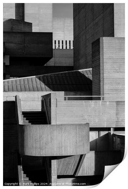 Brutalism  (National Theatre #1) Print by Mark Phillips