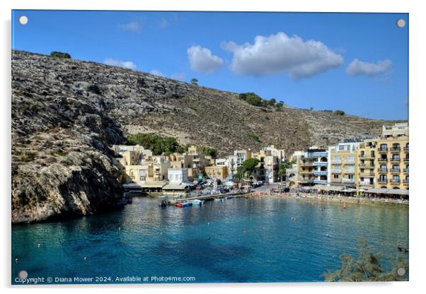 Munxar Gozo Sanap Gozo Acrylic by Diana Mower