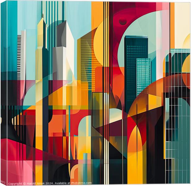 Urban Prism Canvas Print by Harold Ninek