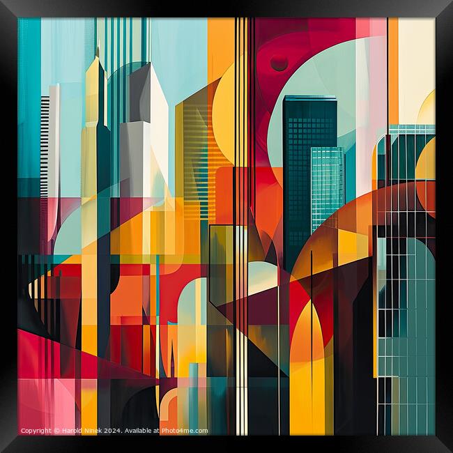 Urban Prism Framed Print by Harold Ninek