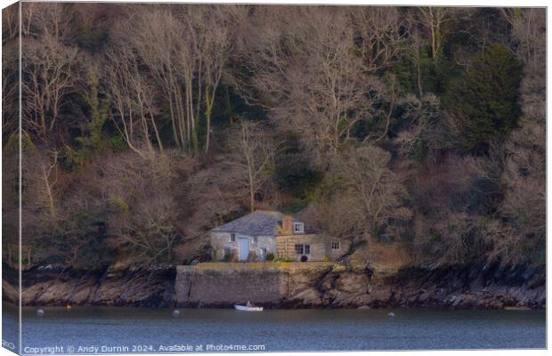 River Fowey Cottage Canvas Print by Andy Durnin
