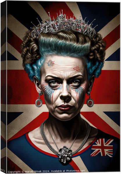 Punk Queen Canvas Print by Harold Ninek