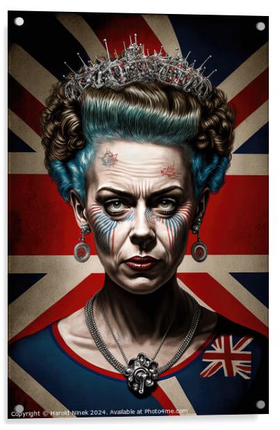 Punk Queen Acrylic by Harold Ninek