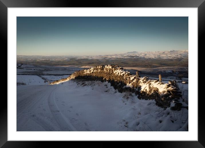 The Top Road Framed Mounted Print by Simon Wrigglesworth