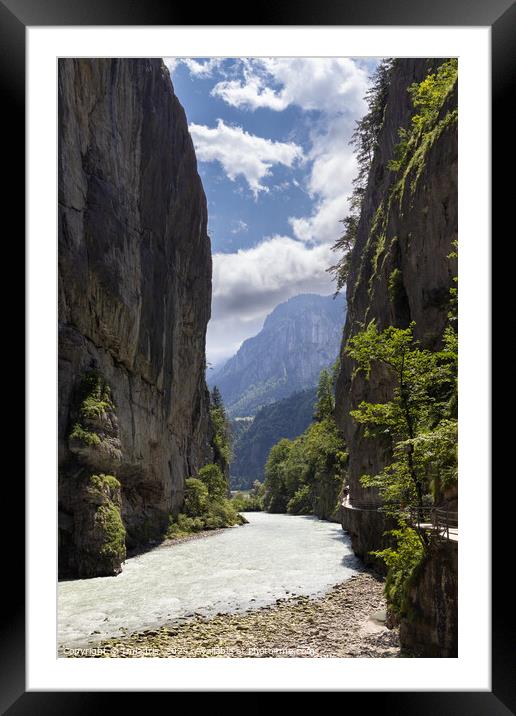 Beautiful Aare Gorge, Switzerland Framed Mounted Print by Imladris 