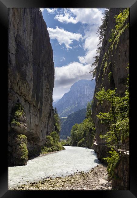 Beautiful Aare Gorge, Switzerland Framed Print by Imladris 