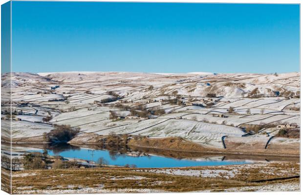 Snowy Thringarth, Lunedale Canvas Print by Richard Laidler
