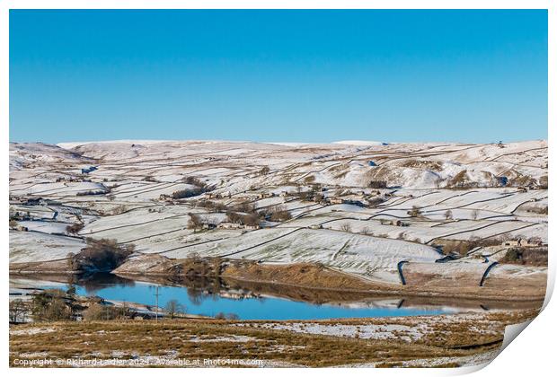 Snowy Thringarth, Lunedale Print by Richard Laidler