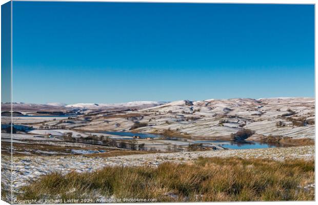 Snowy Lunedale Canvas Print by Richard Laidler
