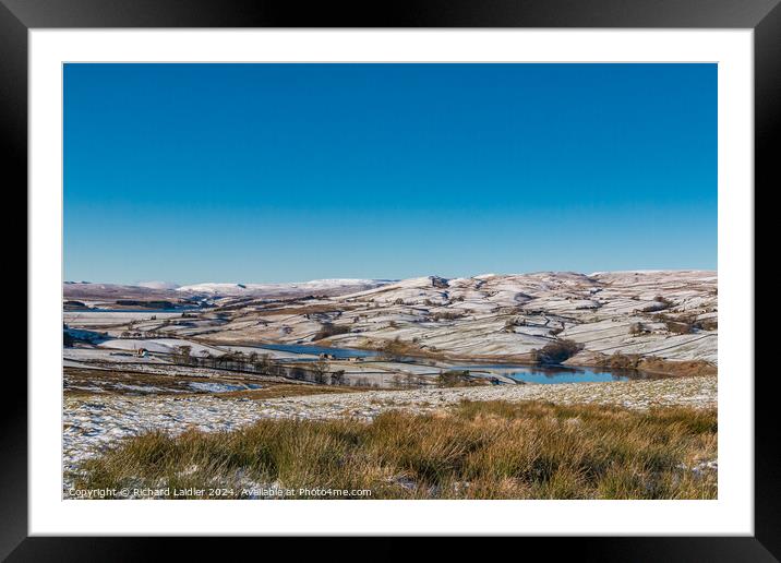 Snowy Lunedale Framed Mounted Print by Richard Laidler