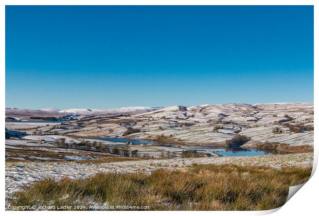 Snowy Lunedale Print by Richard Laidler