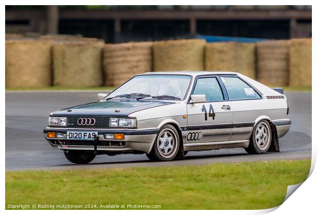 1980’s Audi Quattro  Print by Rodney Hutchinson