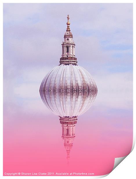 St Pauls dome Print by Sharon Lisa Clarke