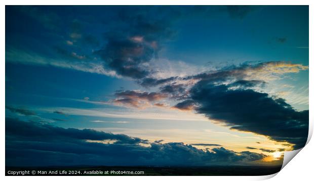 Sky cloud Print by Man And Life