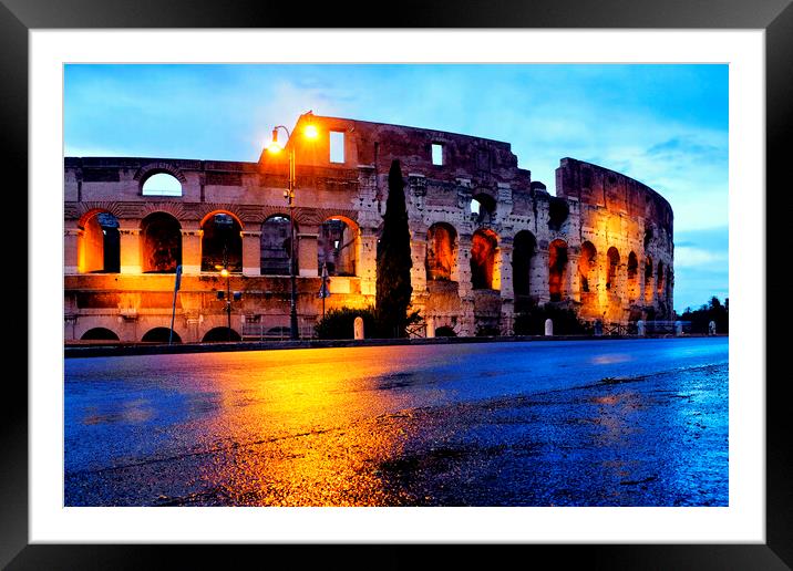 View of the Colosseum  Framed Mounted Print by Fabrizio Troiani