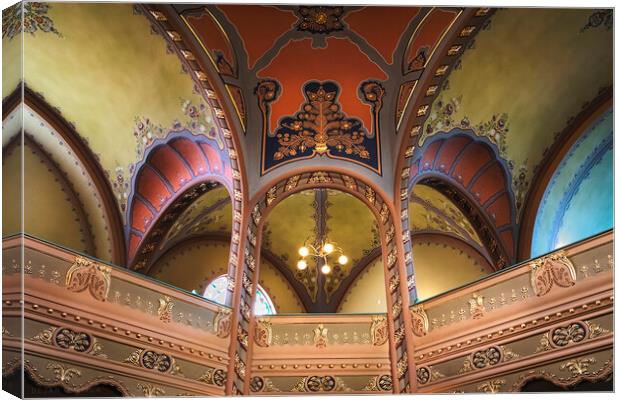 The vaults of the Subotica synagogue Canvas Print by Dejan Travica