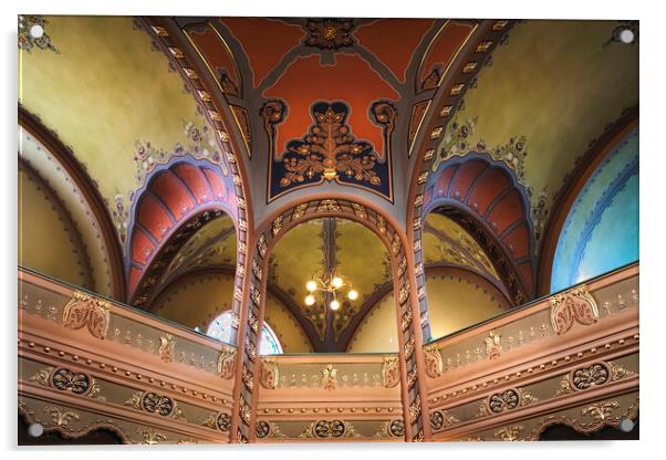 The vaults of the Subotica synagogue Acrylic by Dejan Travica