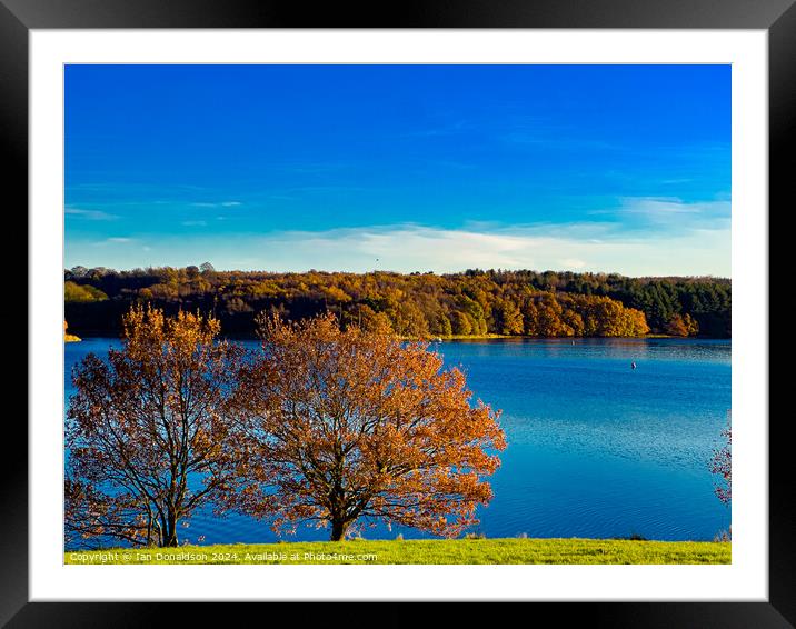 Autumn View Framed Mounted Print by Ian Donaldson