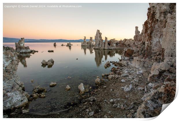 Sunrise At Mono Lake Print by Derek Daniel