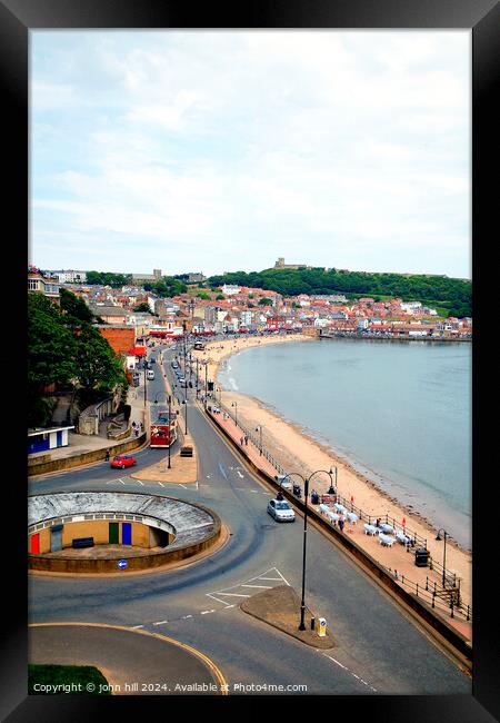 Scarborough foreshore North Yorkshire Framed Print by john hill