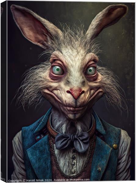 March Hare Canvas Print by Harold Ninek