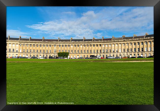 Royal Crescent Framed Print by Man And Life