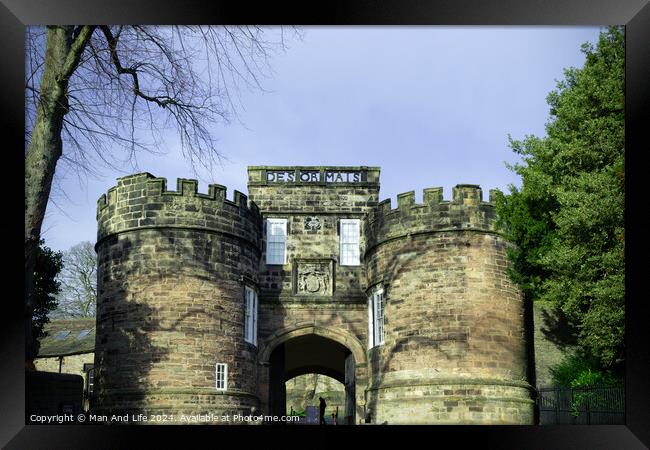 Skipton Castle Framed Print by Man And Life
