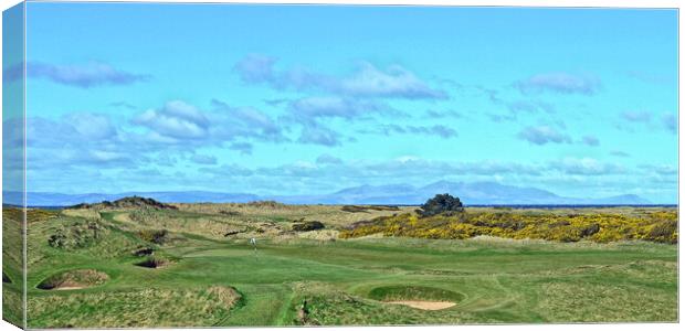 Royal Troon GC,  Postage Stamp Canvas Print by Allan Durward Photography