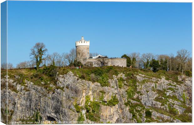 A castle on top of a rock Canvas Print by Man And Life