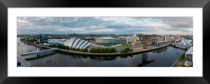 Glasgow Panorama Framed Mounted Print by Apollo Aerial Photography