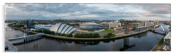 Glasgow Panorama Acrylic by Apollo Aerial Photography