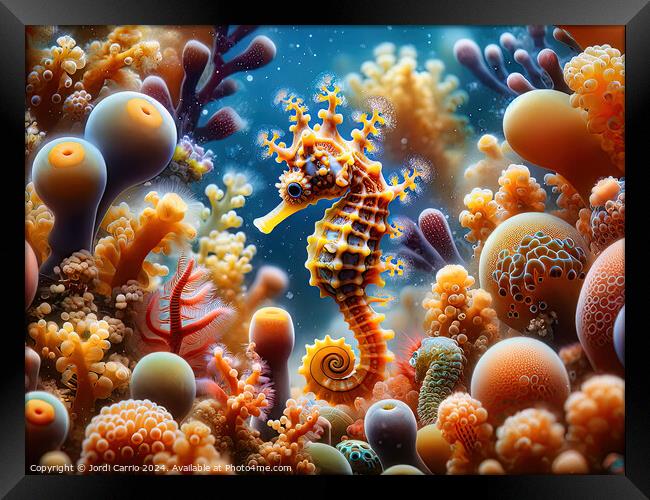 Coral Kingdom - GIA2401-0135-REA Framed Print by Jordi Carrio
