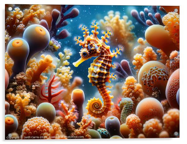 Coral Kingdom - GIA2401-0135-REA Acrylic by Jordi Carrio