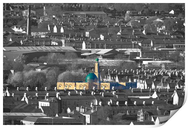 Madni Jamia Mosque Halifax Print by Alison Chambers