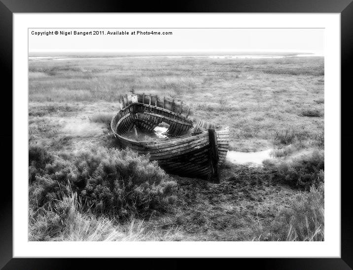 Shipwreck Framed Mounted Print by Nigel Bangert