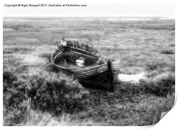 Shipwreck Print by Nigel Bangert