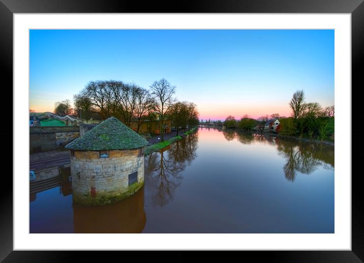 York River Ouse Dawn Framed Mounted Print by Alison Chambers