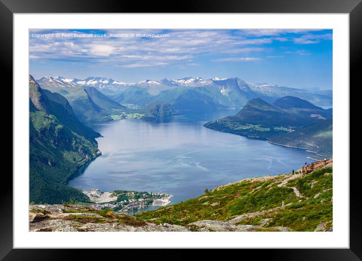 Romsdalsfjorden Fjord Norway Framed Mounted Print by Pearl Bucknall