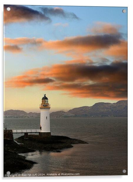 TOBERMORY MULL LIGHTHOUSE Acrylic by dale rys (LP)