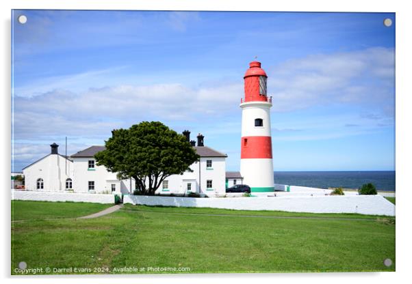 Souter Lighthouse Acrylic by Darrell Evans