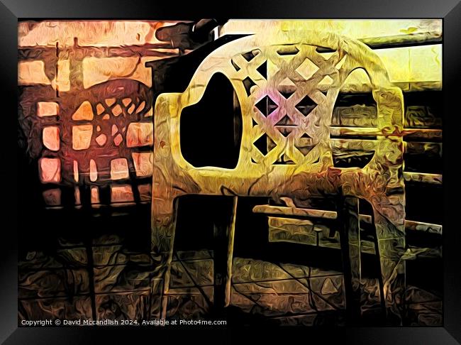 Abandoned Chair Framed Print by David Mccandlish