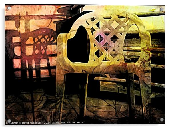 Abandoned Chair Acrylic by David Mccandlish