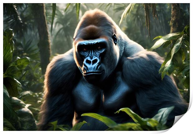 Gorilla Print by Picture Wizard